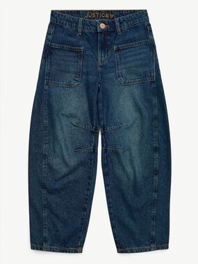Justice Girl's Barrel Jeans.